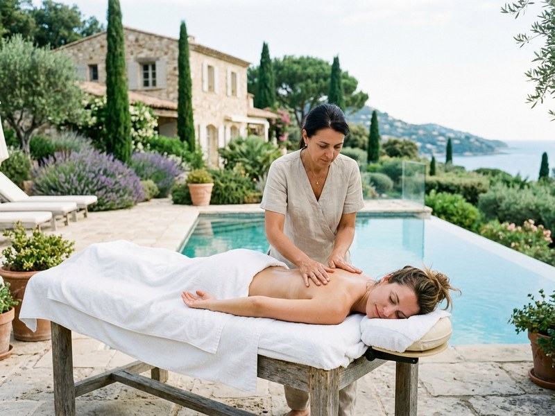 Spa massage en villa